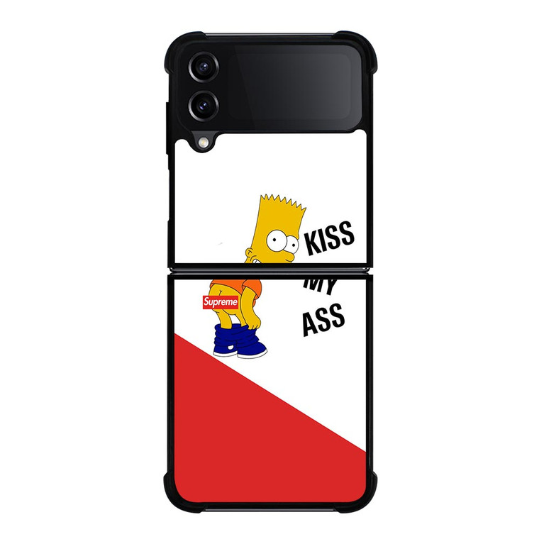 SUPREME BART SIMPSON KISS MY ASS Samsung Galaxy Z FLip4 5G Case Cover