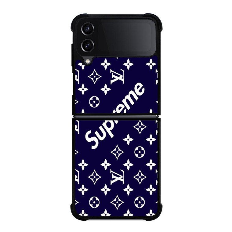 SUPREME NAVY PATTREN Samsung Galaxy Z FLip4 5G Case Cover