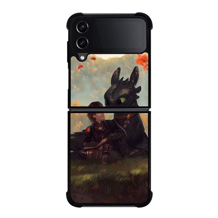 TOOTHLESS AND HICCUP ART Samsung Galaxy Z FLip4 5G Case Cover