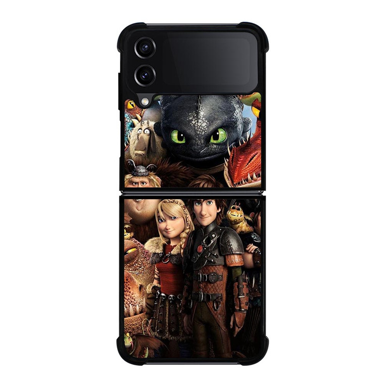 TOOTHLESS TRAIN YOUR DRAGON CHARACTER Samsung Galaxy Z FLip4 5G Case Cover