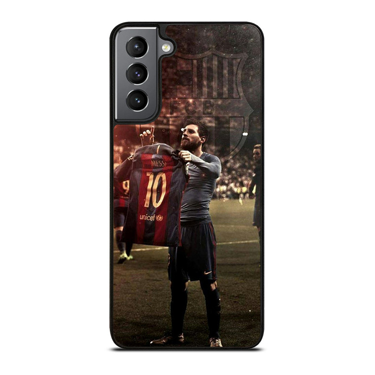 LEO MESSI CLASICO CELEBRATE 1 Samsung Galaxy S21 Plus Case