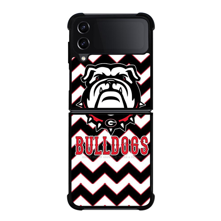 UGA GEORGIA BULLDOGS STRIPE LOGO Samsung Galaxy Z FLip4 5G Case Cover