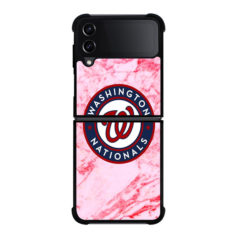 WASHINGTON NATIONALS PINK MARBLE Samsung Galaxy Z FLip4 5G Case Cover