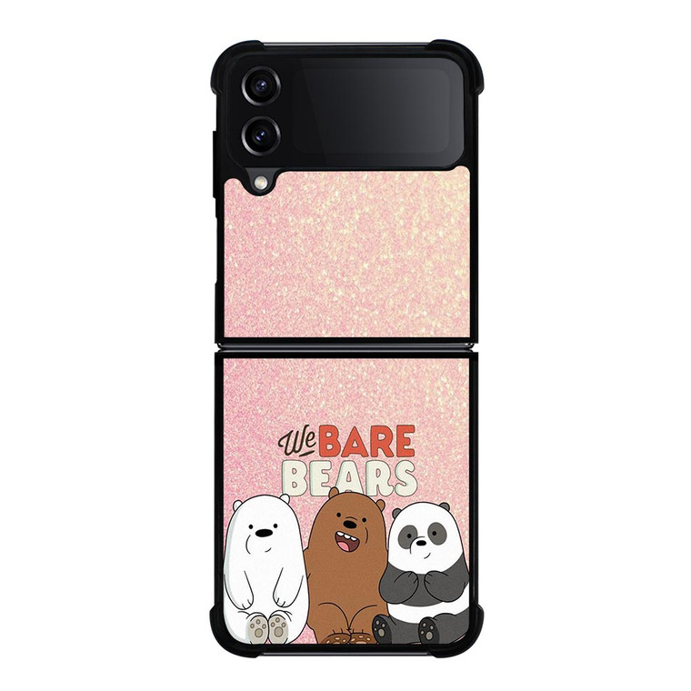 WE BARE BEARS PINK GILTTER Samsung Galaxy Z FLip4 5G Case Cover