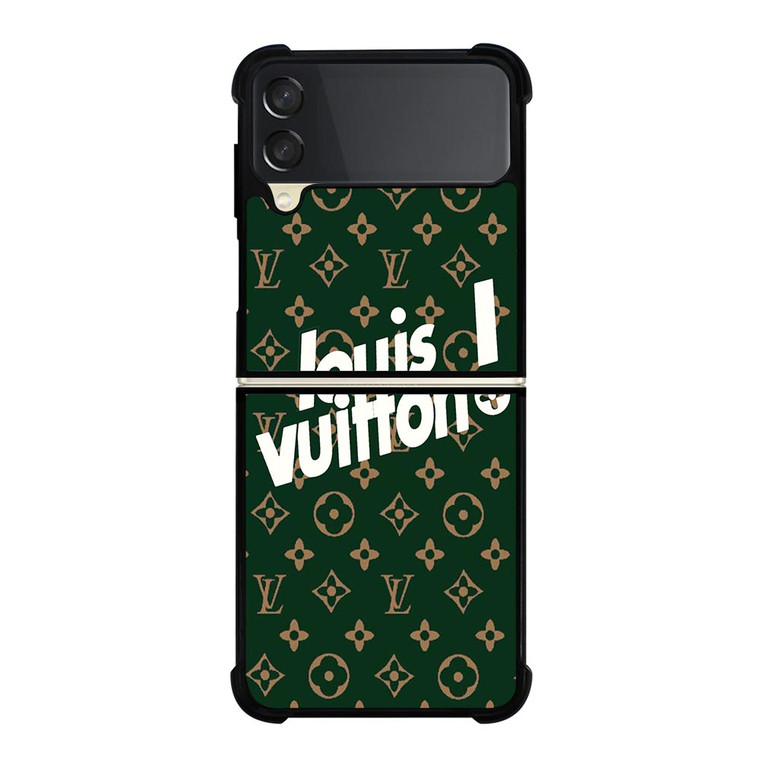 LOUIS VUITTON GREEN LOGO Samsung Galaxy Z FLip 3 5G Case Cover