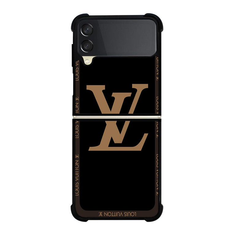 LOUIS VUITTON ROUND BLACK Samsung Galaxy Z FLip 3 5G Case Cover