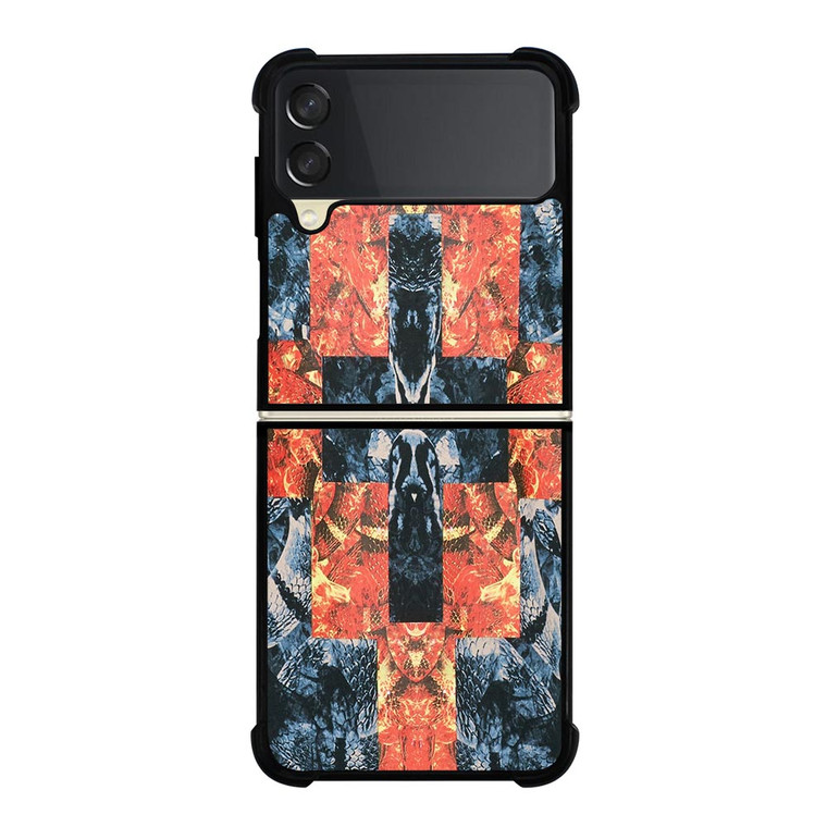 MARCELO BURLON ABSTRACT ART Samsung Galaxy Z FLip 3 5G Case Cover