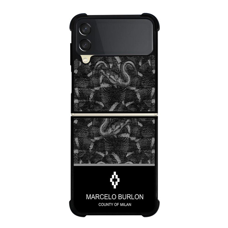 MARCELO BURLON SNAKE ART Samsung Galaxy Z FLip 3 5G Case Cover