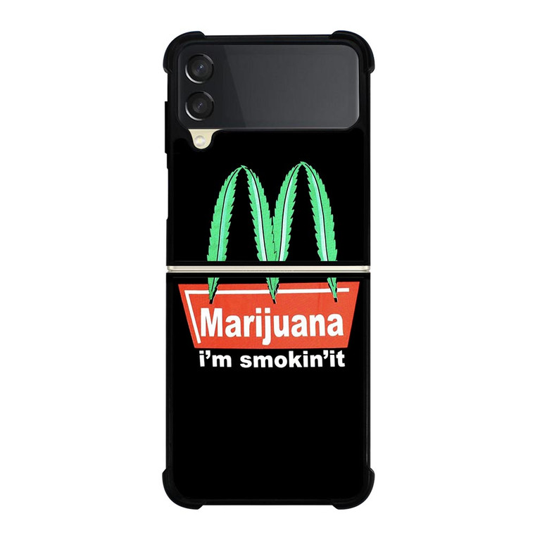 MARIJUANA X MCDONALD FUNNY Samsung Galaxy Z FLip 3 5G Case Cover