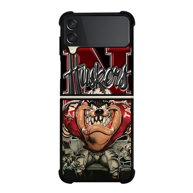 NEBRASKA CORNUSKERS TAZ Samsung Galaxy Z FLip 3 5G Case Cover