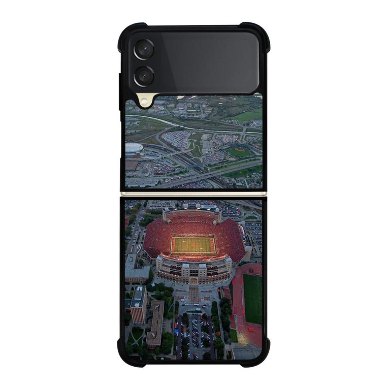 NEBRASKA HUSKERS CITY STADIUM Samsung Galaxy Z FLip 3 5G Case Cover