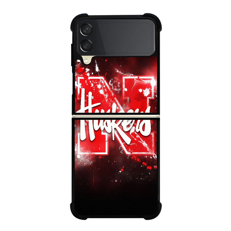 NEBRASKA HUSKERS FOOTBALL 3 Samsung Galaxy Z FLip 3 5G Case Cover