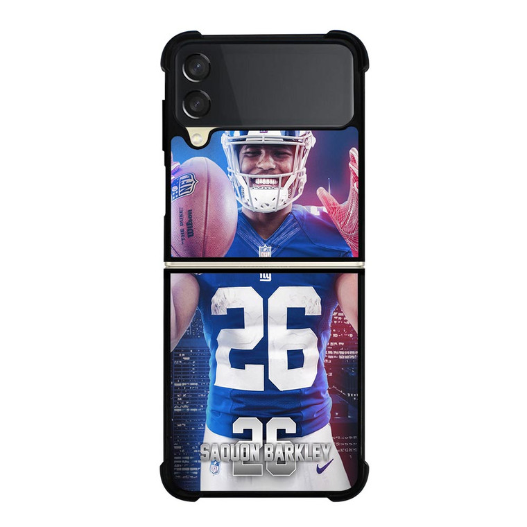 NEW YORK GIANTS SAQUON BARKLEY 26 NFL Samsung Galaxy Z FLip 3 5G Case Cover