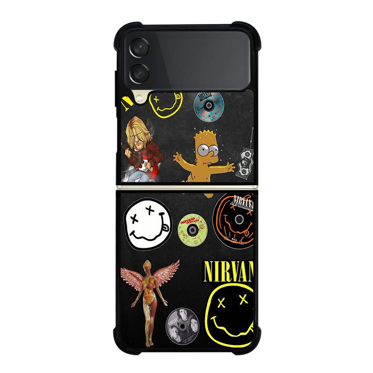 NIRVANA BAND COLLAGE Samsung Galaxy Z FLip 3 5G Case Cover