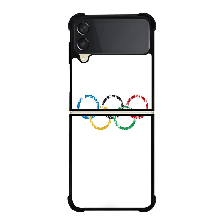 OLYMPIC RINGS LOGO BRUSHED Samsung Galaxy Z FLip 3 5G Case Cover