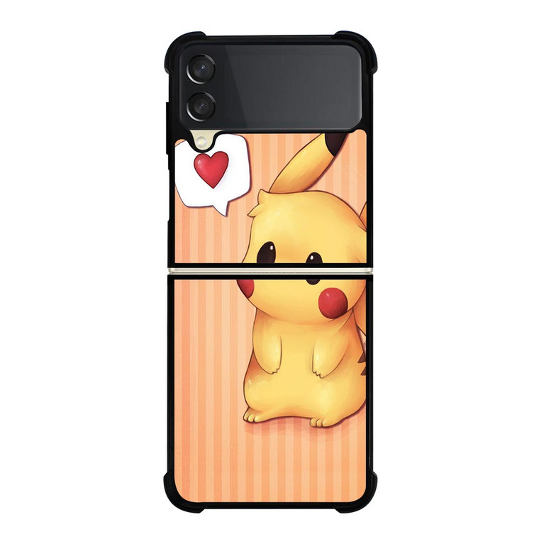 PIKACHU POKEMON LOVE SIGN Samsung Galaxy Z FLip 3 5G Case Cover