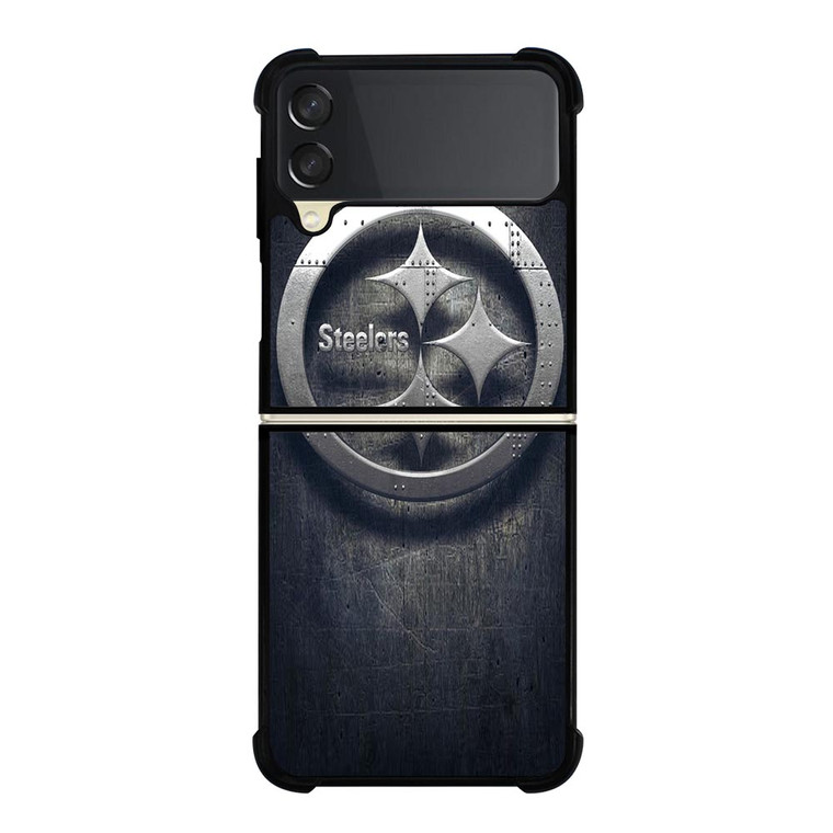 PITTSBURGH STEELERS METAL Samsung Galaxy Z FLip 3 5G Case Cover