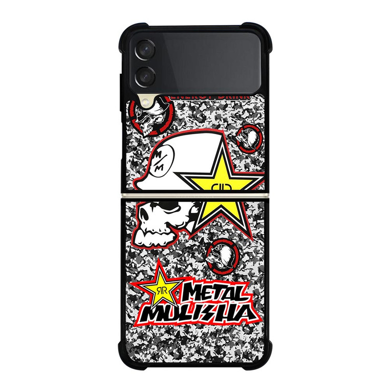 ROCKSTAR METAL MULISHA CAMO Samsung Galaxy Z FLip 3 5G Case Cover