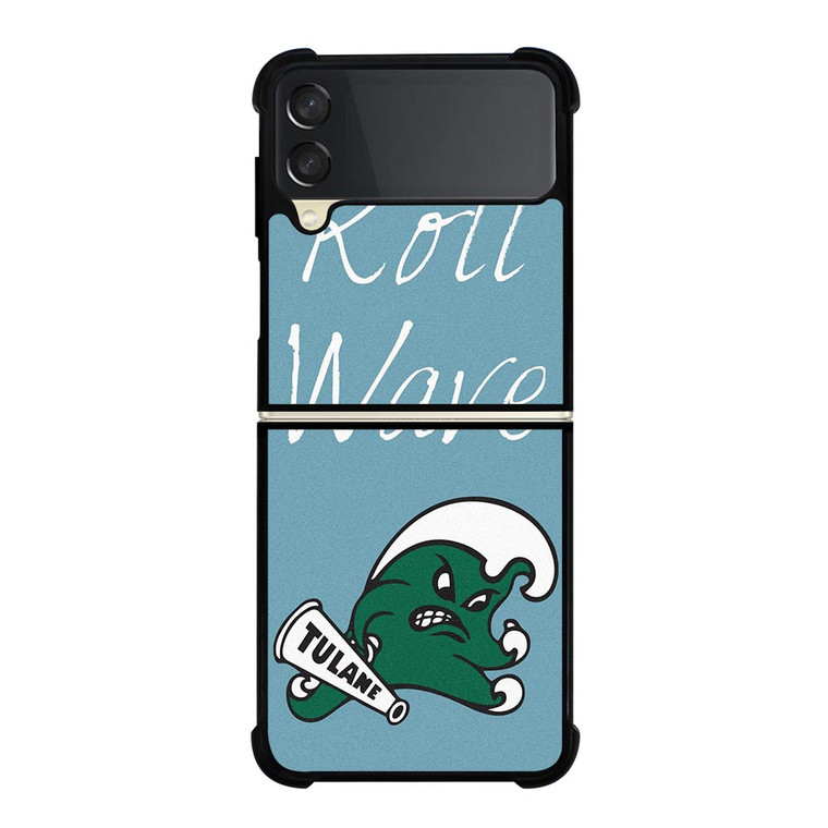 ROLL WAVE TULANE UNIVERSITY Samsung Galaxy Z FLip 3 5G Case Cover ROLL WAVE TULANE UNIVERSITY Samsung Galaxy Z FLip 3 5G Case Cover