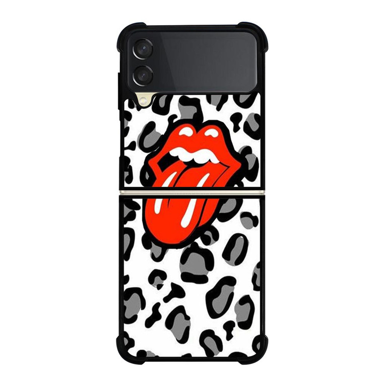 ROLLING STONES LEOPARD  Samsung Galaxy Z FLip 3 5G Case Cover