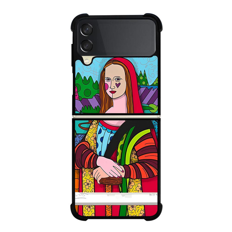 ROMERO BRITTO MONALISA Samsung Galaxy Z FLip 3 5G Case Cover
