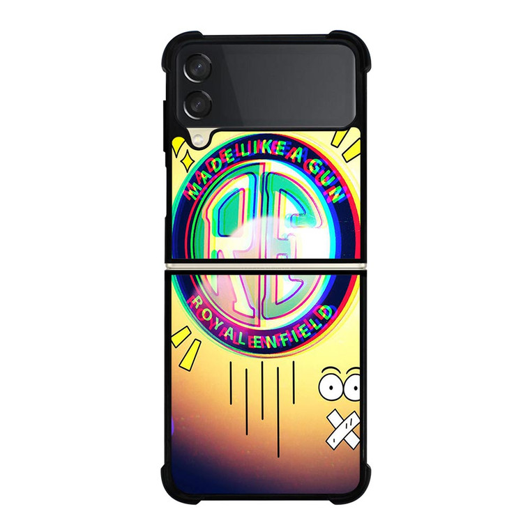 ROYAL ENFIELD MADE LIKE A GUN ARTWORK Samsung Galaxy Z FLip 3 5G Case Cover ROYAL ENFIELD MADE LIKE A GUN ARTWORK Samsung Galaxy Z FLip 3 5G Case Cover