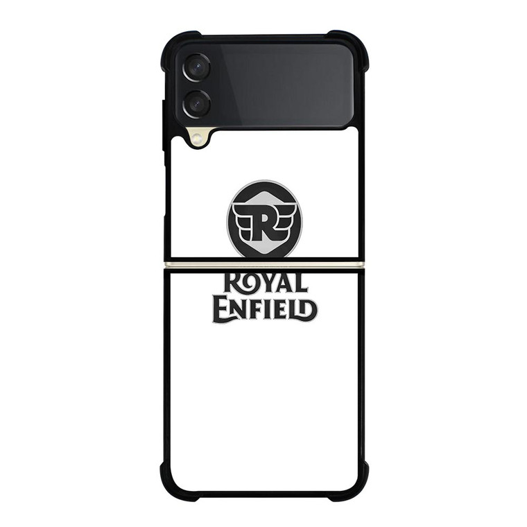 ROYAL ENFIELD WHITE LOGO Samsung Galaxy Z FLip 3 5G Case Cover