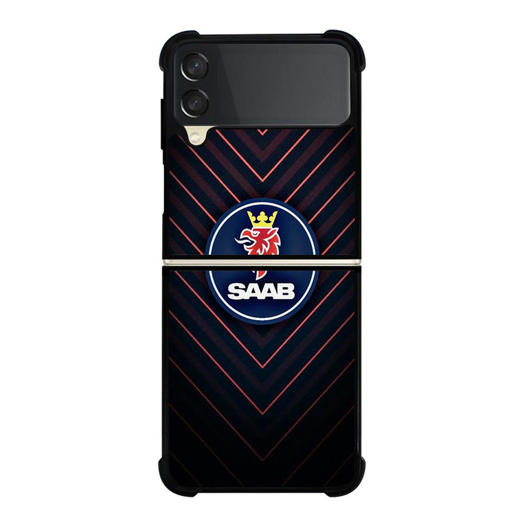 SAAB AUTOMOBILE LOGO Samsung Galaxy Z FLip 3 5G Case Cover SAAB AUTOMOBILE LOGO Samsung Galaxy Z FLip 3 5G Case Cover
