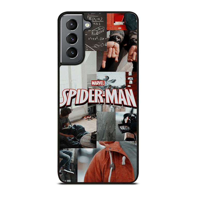 MARVEL SPIDERMAN LOGO COLAGE Samsung Galaxy S21 Plus Case