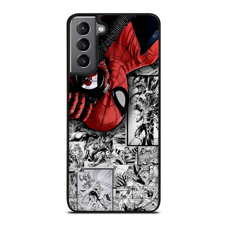 MARVEL SPIDERMAN POTRAIT COMIC Samsung Galaxy S21 Plus Case