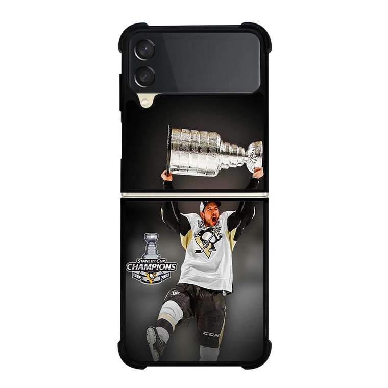 SIDNEY CROSBY PITTSBURGH PENGUINS CHAMPIONS Samsung Galaxy Z FLip 3 5G Case Cover