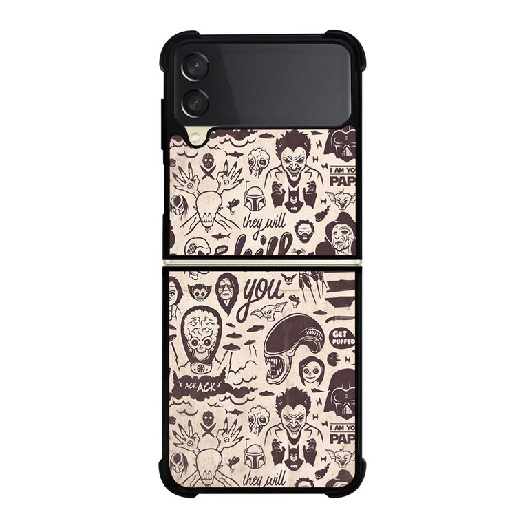 SLASHER PATTERN Samsung Galaxy Z FLip 3 5G Case Cover