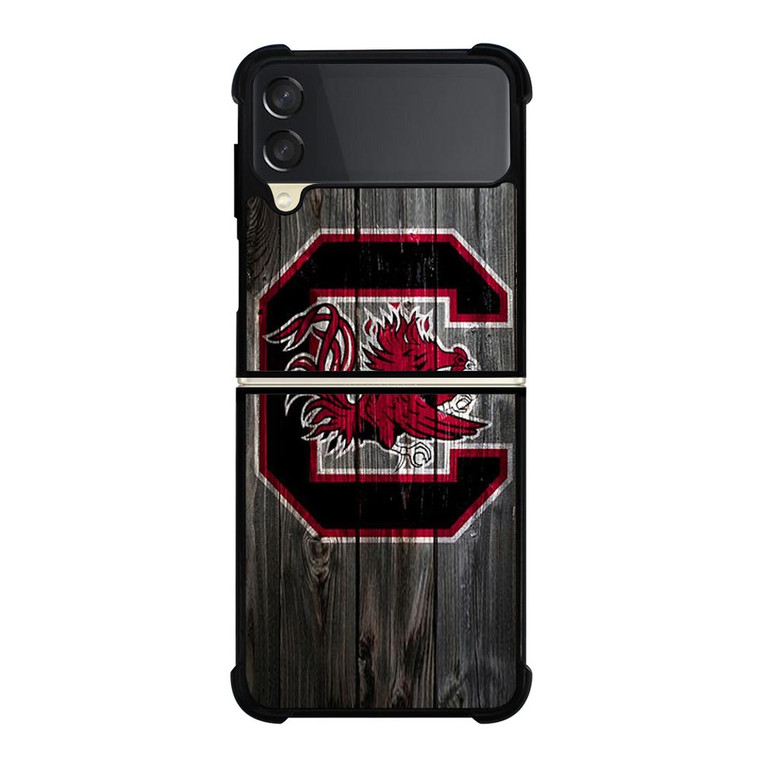 SOUTH CAROLINA GAMECOCKS WOODEN LOGO Samsung Galaxy Z FLip 3 5G Case Cover