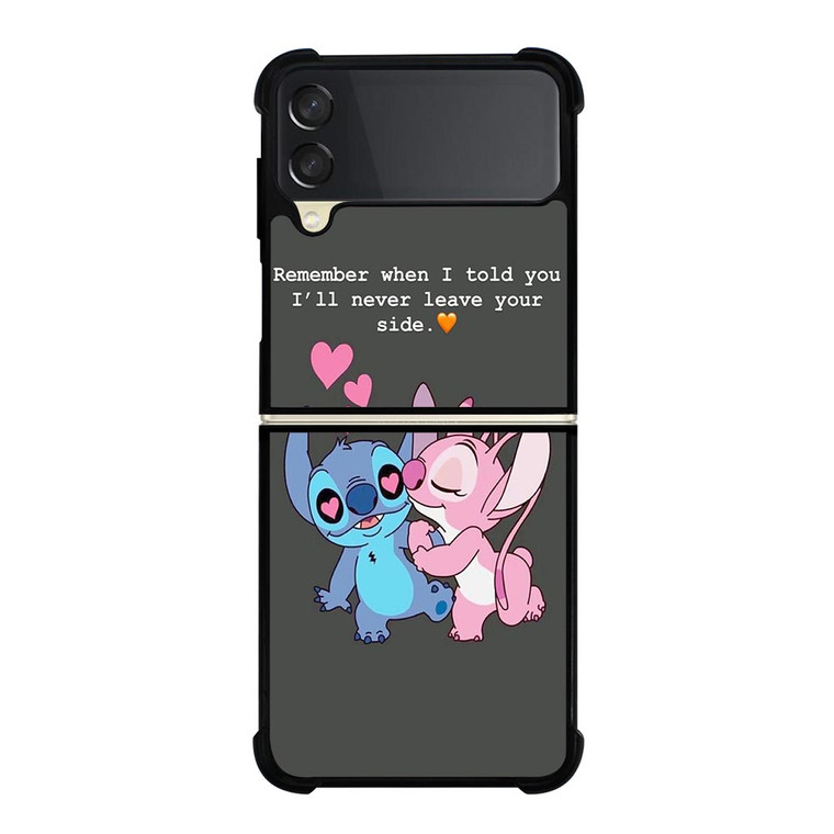 STITCH AND GIRLFRIEND LOVE QUOTE Samsung Galaxy Z FLip 3 5G Case Cover