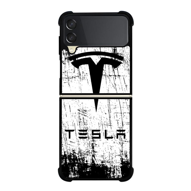 TESLA MOTORS BRUSHED LOGO Samsung Galaxy Z FLip 3 5G Case Cover