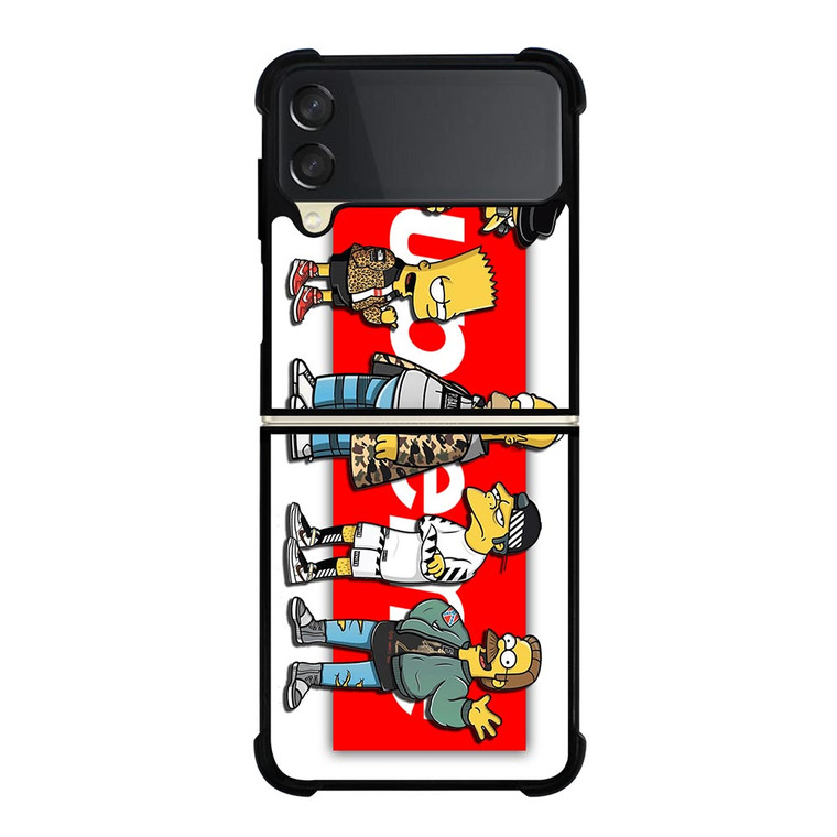 THE SIMPSONS SUPREME HYPEBEAST Samsung Galaxy Z FLip 3 5G Case Cover