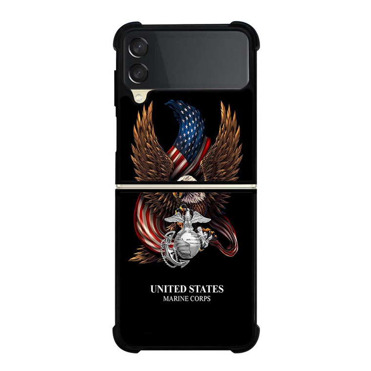UNITED STATES MARINE CORPS USMC LOGO Samsung Galaxy Z FLip 3 5G Case Cover