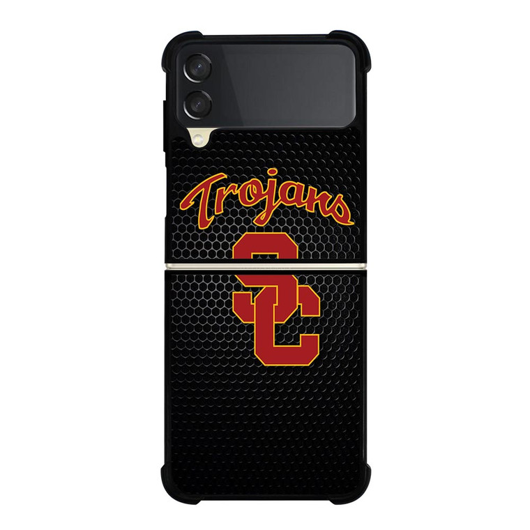 USC TROJANS RUSTY METAL LOGO Samsung Galaxy Z FLip 3 5G Case Cover