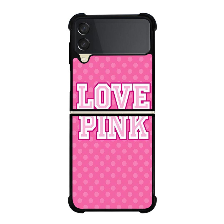 VICTORIA'S SECRET LOVE PINK LOGO Samsung Galaxy Z FLip 3 5G Case Cover