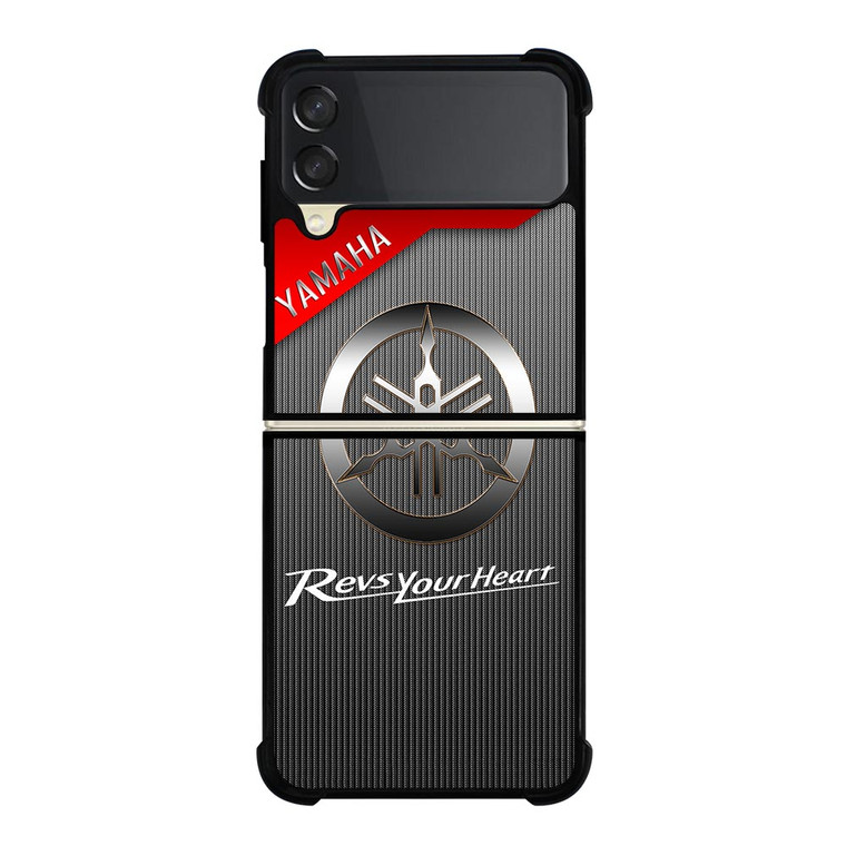 YAMAHA REVS YOUR HEART METAL LOGO Samsung Galaxy Z FLip 3 5G Case Cover