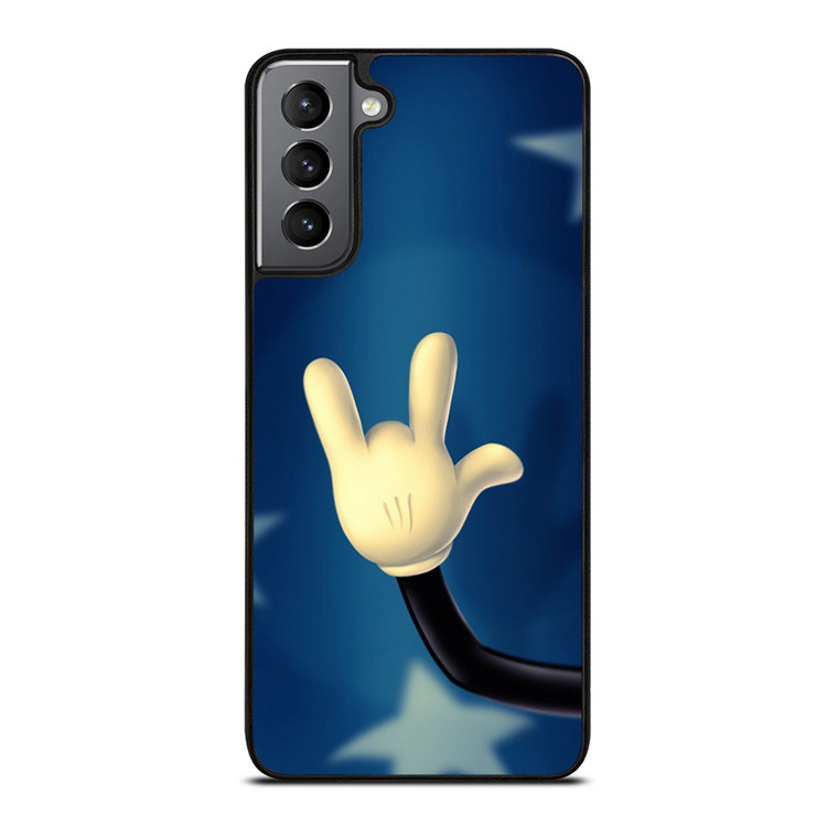 MICKEY MOUSE FINGER STYLE Samsung Galaxy S21 Plus Case