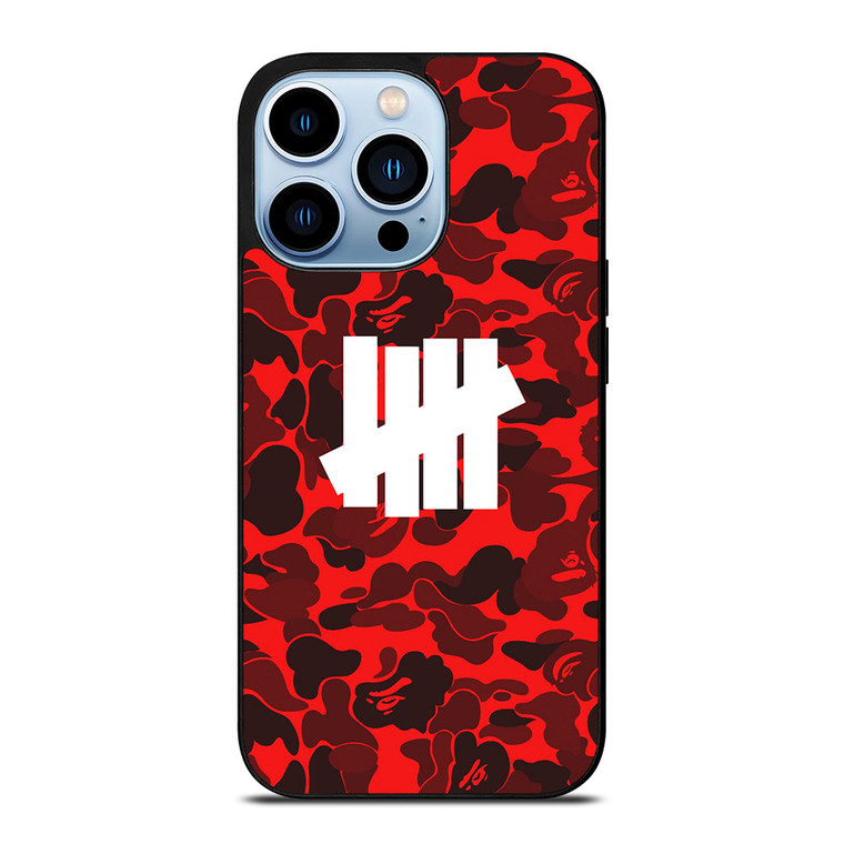 UNDEFEATED BAPE CAMO RED iPhone 13 Pro Max Case