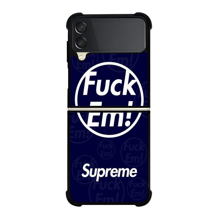 SUPREME FUCK EM BLUE Samsung Galaxy S10e Case