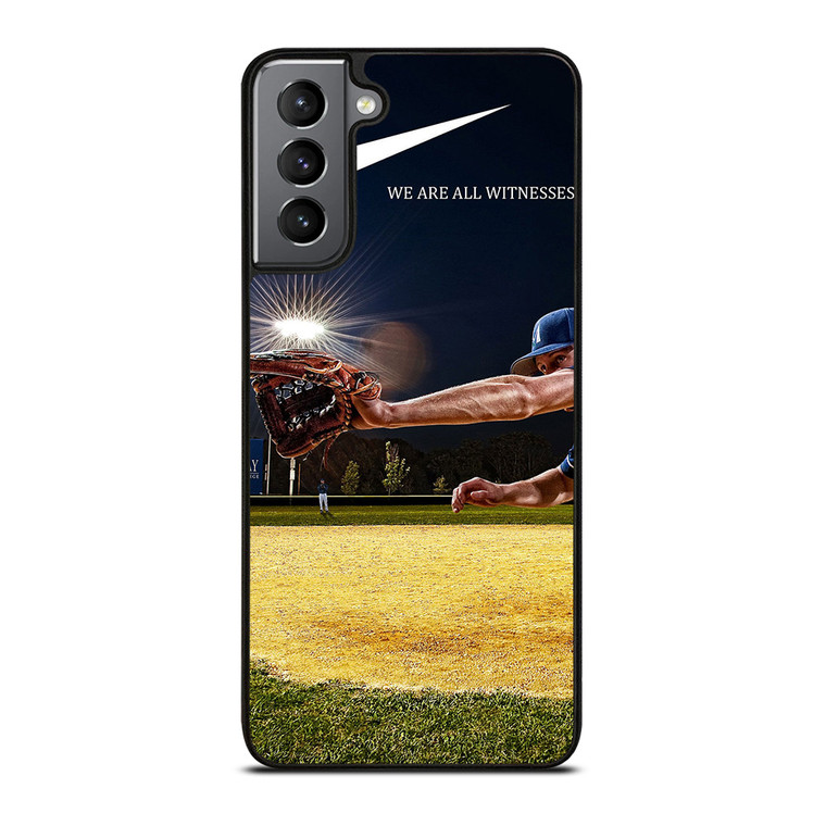 NIKE LOGO WE ARE ALL WITNESSES BASEBALL Samsung Galaxy S21 Plus Case