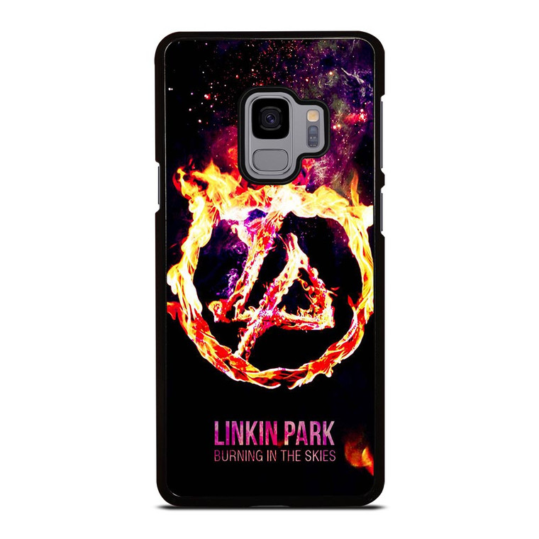 LINKIN PARK LOGO BURNING IN THE SKIES Samsung Galaxy S9 Case