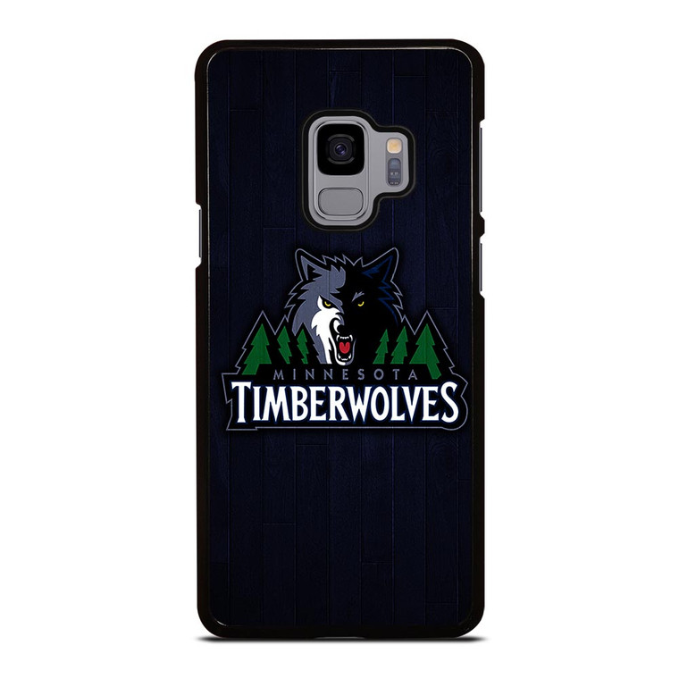 MINNESOTA TIMBERWOLVES WOODEN LOGO Samsung Galaxy S9 Case