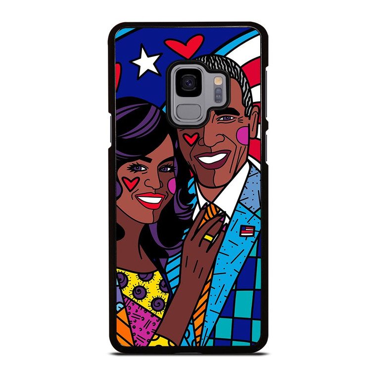 ROMERO BRITTO BARACK OBAMA Samsung Galaxy S9 Case