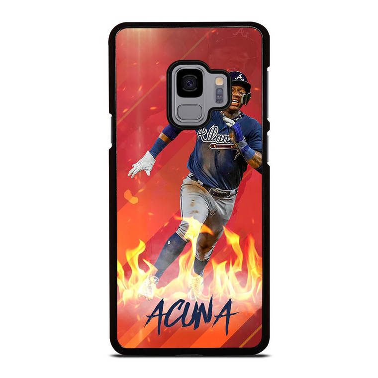 RONALD ACUNA JR ATLANTA BRAVES BASEBALL MLB Samsung Galaxy S9 Case