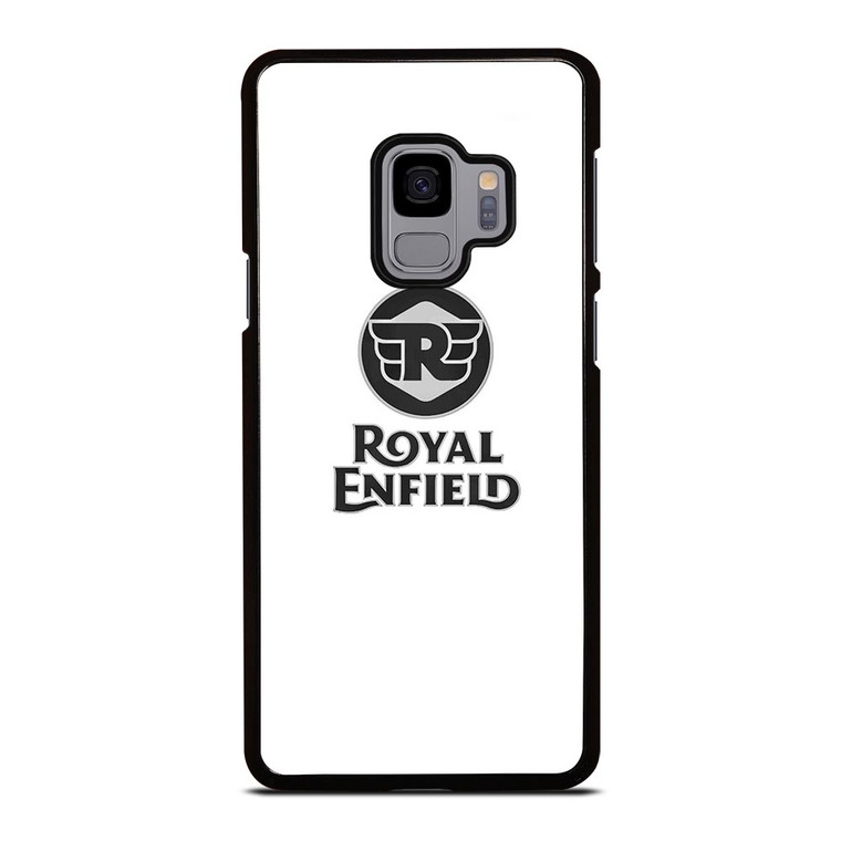 ROYAL ENFIELD WHITE LOGO Samsung Galaxy S9 Case