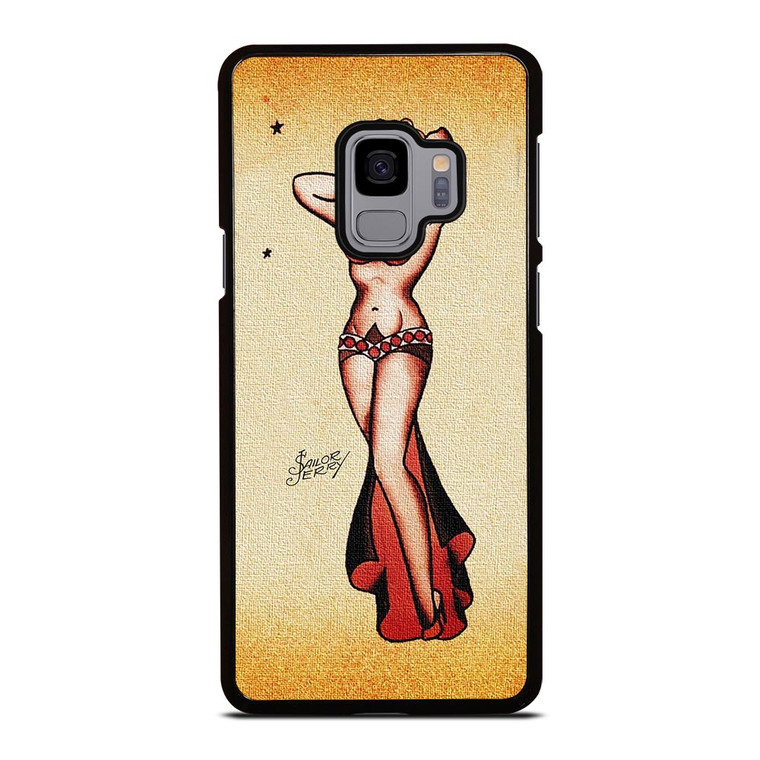 SAILOR JERRY BIKINI GIRL TATTOO Samsung Galaxy S9 Case